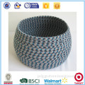 china supplier produce sewing round cotton rope folding small storage basket